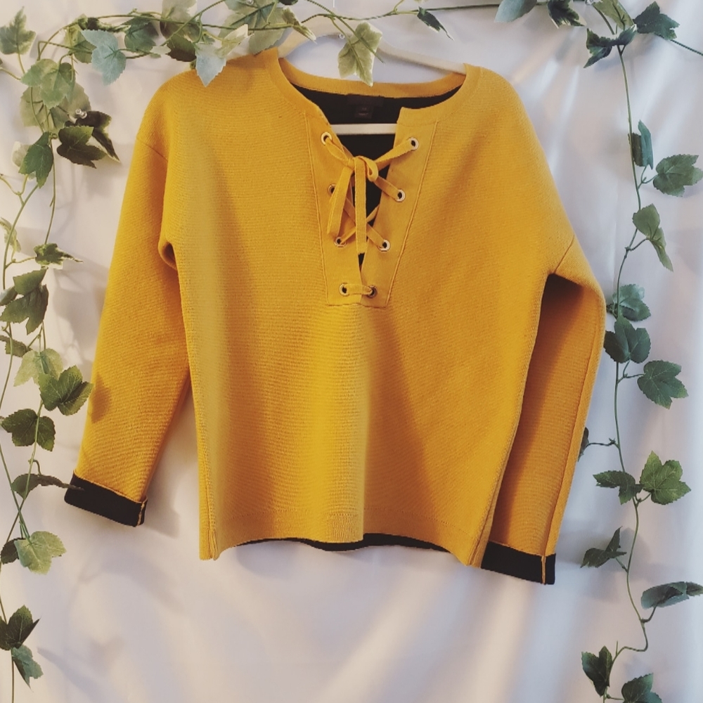 J Crew collection Lace Up Merino Wool. Size XS